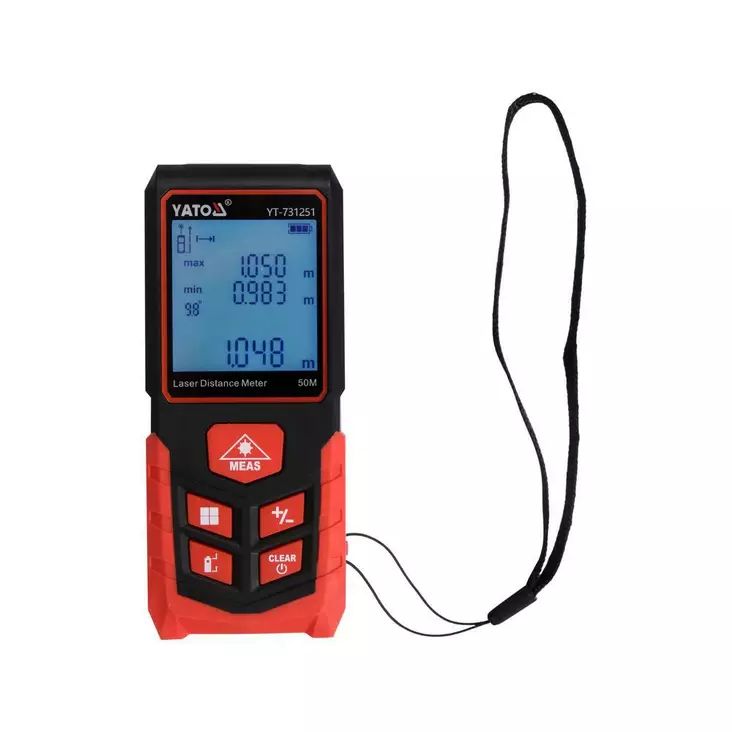 Yato laseretäisyysmittari 50 m - Tarkkuusmittaus - 5906083108006 - 1