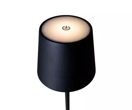 HARJU pöytävalaisin Vivia musta ip44 - Pöytävalaisimet - 6438140850607 - 2