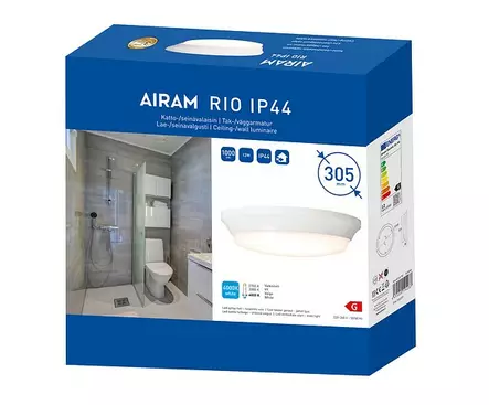 Airam Led Rio kattovalaisin 12W 1000lm - Kattovalaisimet - 6435200194237 - 1