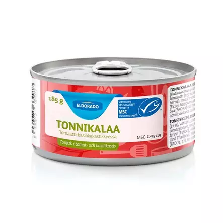 Eldorado tonnikalaa tomaatti-basilikakas - Elintarvikkeet - 6430075664977 - 1