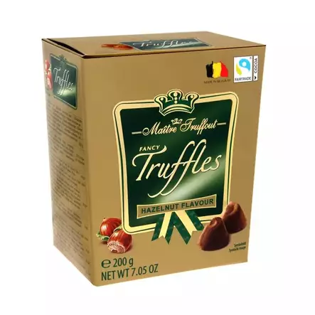 Fancy Gold truffels hazelnut 200g - Suklaat - 9002859038747 - 1