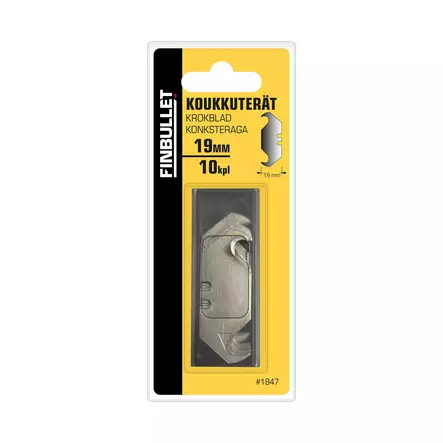 Finbullet Koukkumattoveitsen terät 19mm - Katkoteräveitset ja terät - 6438152018477 - 2