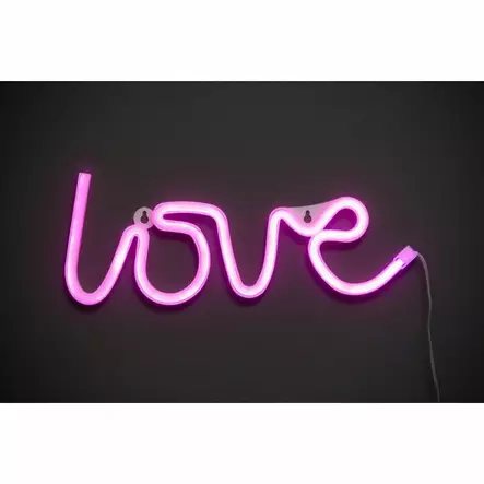 Finnlumor Led-valo teksti love pinkki - Jouluvalot - 6410416480817 - 1