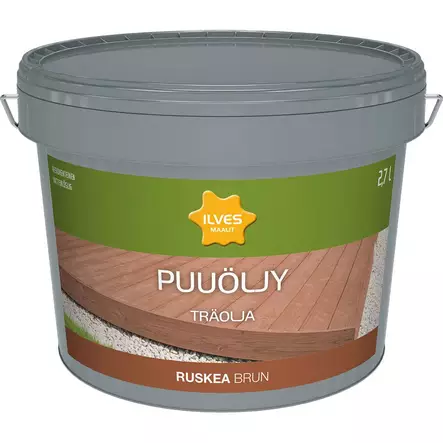 Ilves Puuöljy Ruskea Vesiohenteinen 2,7L - Puuöljyt - 6430026958957 - 1