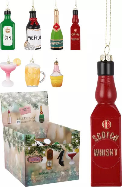 Kuusenkoriste alkoholiteema - Joulukoristeet - 8721037057967 - 1