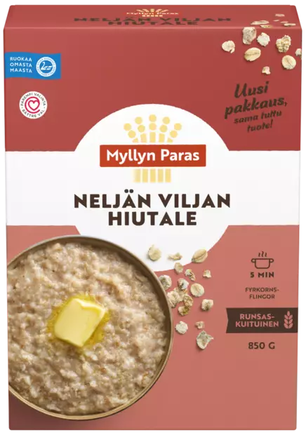 Myllyn Paras Neljän Viljan hiutale 850g - Murot, myslit ja hiutaleet - 6417700052927 - 1