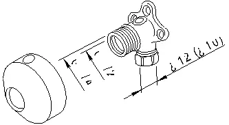 Oras 204021Z -pintakulmaliitin sululla - Puserrusliittimet - 6414150009617 - 2