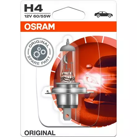 Osram H4 Polttimo 12V 60/55W - Halogen ajovalot ja polttimot - 4050300925127 - 1