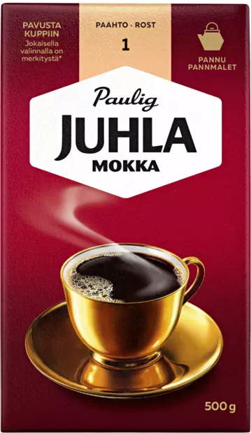 Paulig Juhla Mokka kahvi pannujauhatus - Kahvit - 6411300000487 - 2