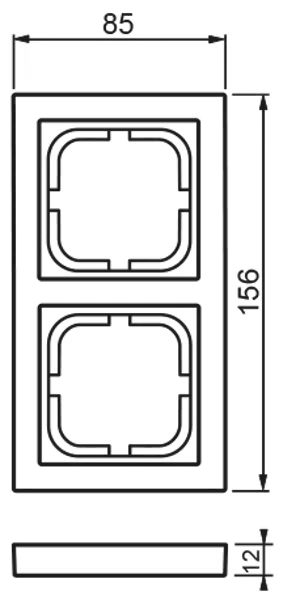Peitelevy Impressivo 2-os. 85mm - Peitelevyt ja kehykset - 6438199011387 - 2