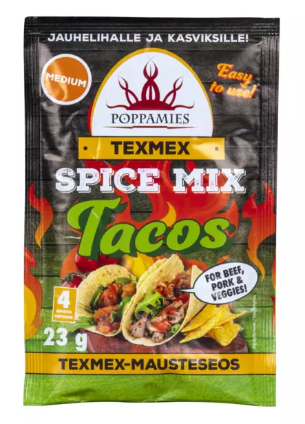 Poppamies Texmex Spice Mix Tacos - Texmex mausteet ja lisukkeet - 6430034019237 - 1