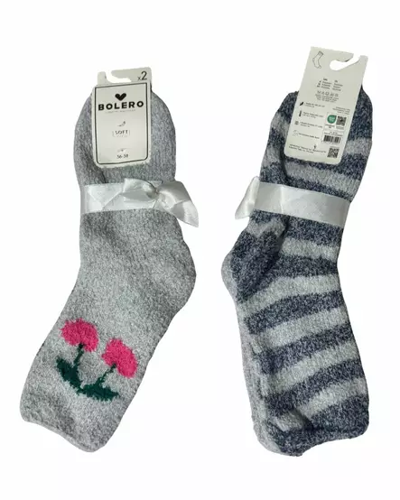 Pörrösukka super-soft 2kpl/pkt 36-38 - Naisten sukat ja sukkahousut - 8697112334097 - 2