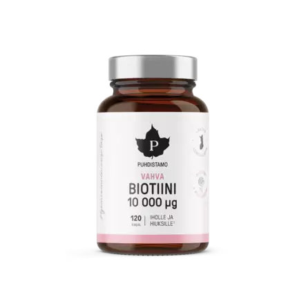 Puhdistamo Vahva Biotiini 120kaps - Vitamiinit ja mineraalit - 6430028420247 - 1