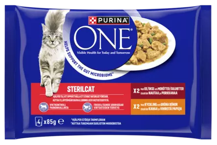 Purina One Sterilcat minifileet 4x85g - Kissan märkäruoat - 8445291082687 - 1