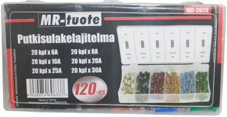 Putkisulakelajitelma 120-os. - Sulakkeet ja sulakelajitelmat - 6430074696337 - 2