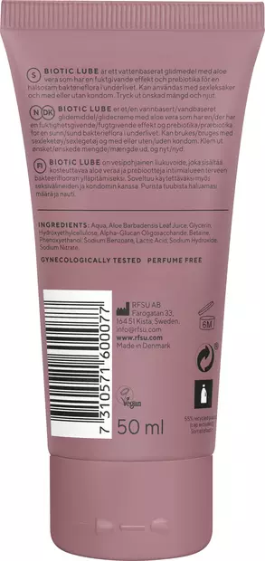 RFSU Biotic Lube vesipohjainen liukuvoide 50ml - Ehkäisy ja seksuaalisuus - 7310571600077 - 2