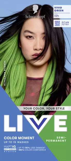 Schwarzkopf Live UB Vivid green - Hiusvärit - 7332531132367 - 1