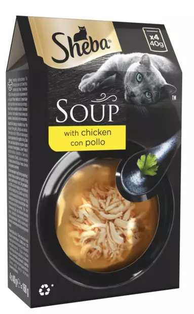 Sheba Soup kana 4x40g - Kissan märkäruoat - 8853301003537 - 2