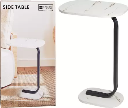 Sivupöytä marmorikuvio 37x27x59 - Pienkalusteet - 8721037870757 - 1