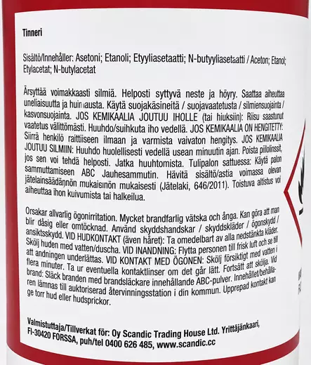 Tinneri 1L - Ohenteet ja liuottimet - 6438168058757 - 2