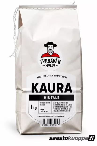 Tyrnävän mylly kaurahiutale 1kg - Muut hiutaleet - 6430016671217 - 1
