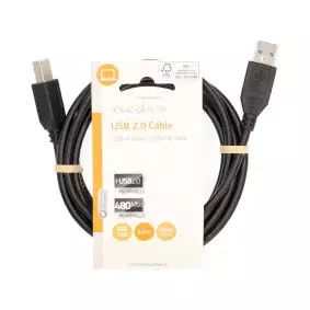 Nedis USB kaapeli 2m - Verkkokaapelit - 5412810421497 - 1
