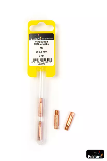 Virtasuutin MIG-langalle M6 0,8mm 2kpl - Hitsaustarvikkeet ja työkalut - 8712067810097 - 1