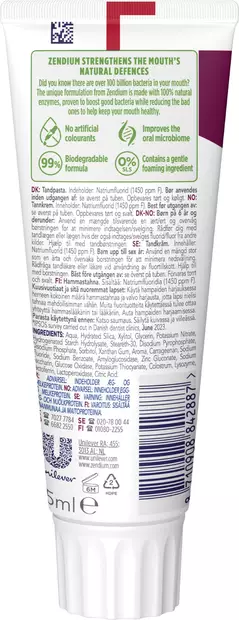 Zendium hammastahna sensitive whitener - Hammastahnat - 8710908842887 - 2