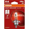 Osram polttimo H4 12V silver night break - Halogen ajovalot ja polttimot - 4062172395687 - 1