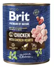 Brit Premium by Nature kana-sydän 800g - Koiran märkäruoat - 8595602561797 - 1