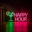 Happy Hour neon-kyltti - Pöytä- ja sisustusvalaisimet - 8721037731607 - 1