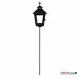 Hautalyhty RISTILLÄ +60CM jalalla musta - Hautalyhdyt - 6438159605267 - 1