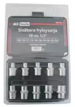 Kärkihylsysarja sisätorx 10-os.1/2", E8-24 - Hylsysarjat - 6430032153087 - 1