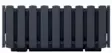 Parvekelaatikko Boardee Fencycase 40 cm, Antrasiitti, 80x180x162 mm - Muoviruukut - 5905197360997 - 1