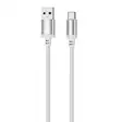 Punottu kaapeli USB-A -> USB-C, 30W, 480 Mbps, 2m, valkoinen - Puhelintarvikkeet ja laturit - 6430076525147 - 1