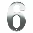 Talonumero 6/150 mattakromi - Kyltit, opasteet ja numerot - 6414675110317 - 1