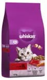 Whiskas 1+ Härkää 1,9kg - Kissan kuivaruoat - 5900951305627 - 2