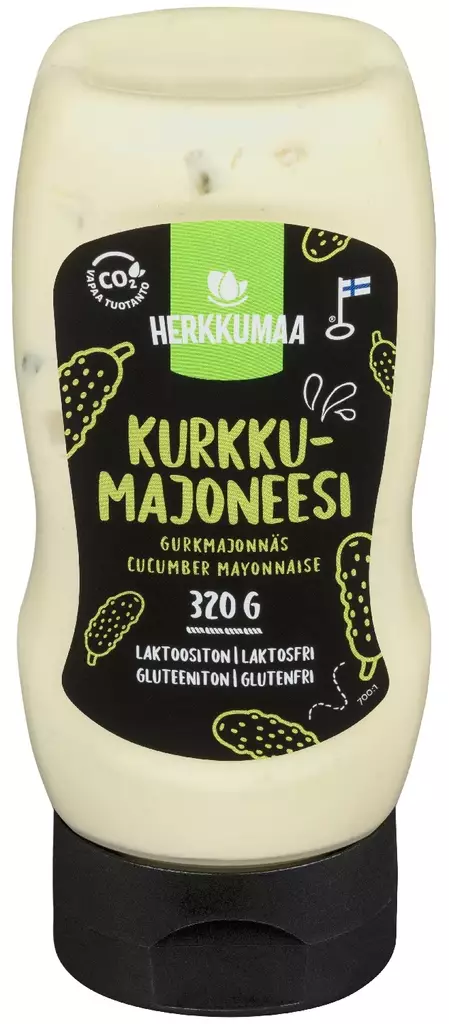 Herkkumaa Kurkkumajoneesi 320g - Majoneesit,maustekastikkeet ja tahnat - 6410840038417 - 1