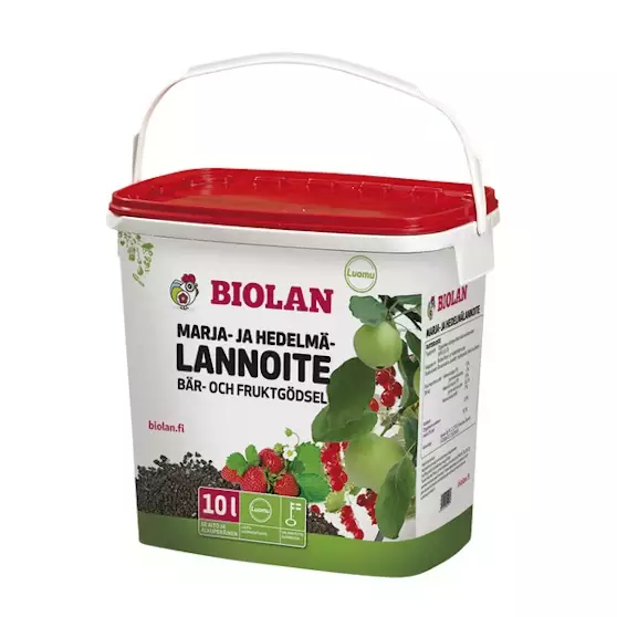 Biolan marja- ja hedelmälannoite 10l - Puutarhalannoitteet - 6411960054257 - 1