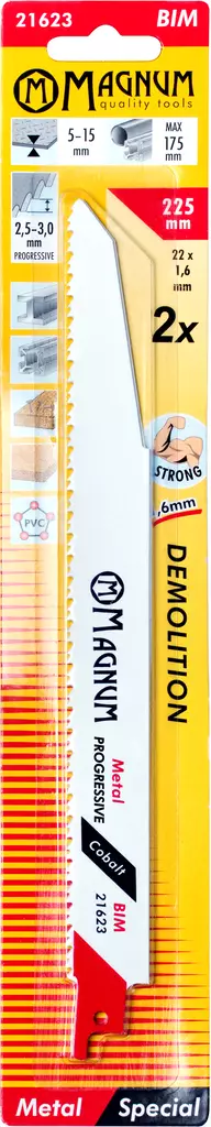 Puukkosahanterä 2kpl BIM Prog 225mm - Puukko-ja pistosahanterät - 6418868216237 - 1