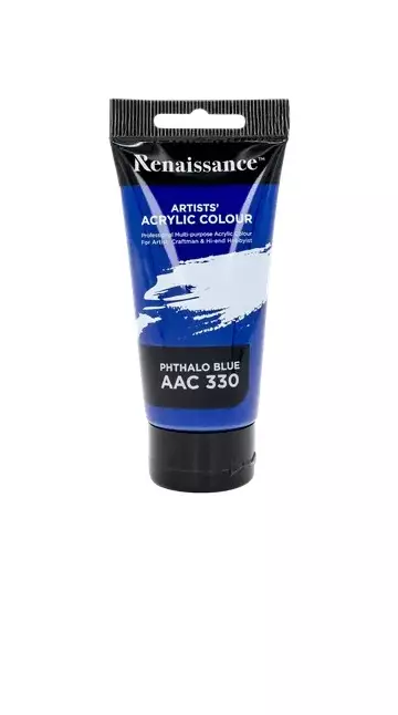 Akryylimaali 75ml Phthalo Blue AAC 330 - Valmisvärit - 8851907234317 - 1