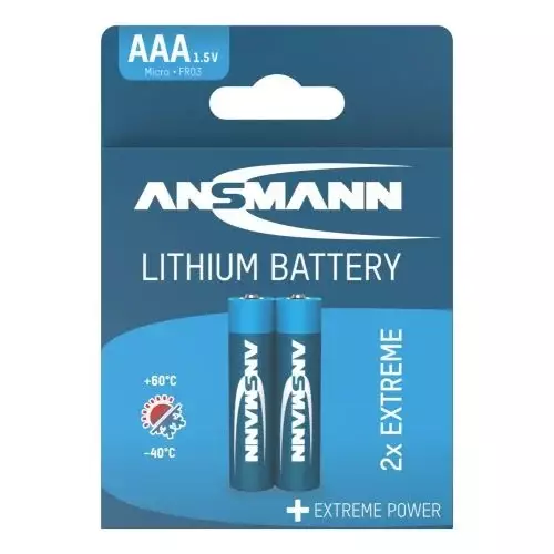 Ansmann AAA-lithium-paristo 2kpl - Sormiparistot - 4013674003747 - 1