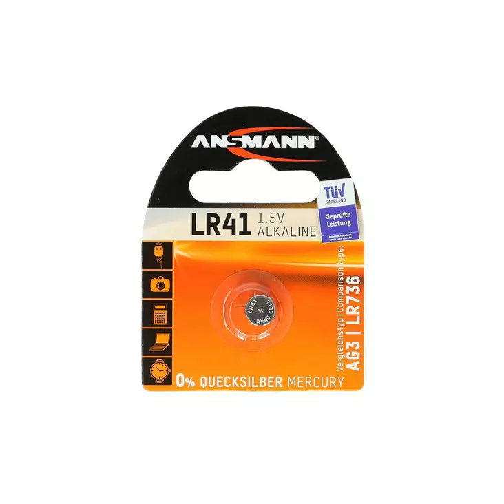 Ansmann alkaaliparisto lr41 1kpl - Nappiparistot - 4013674015337 - 1