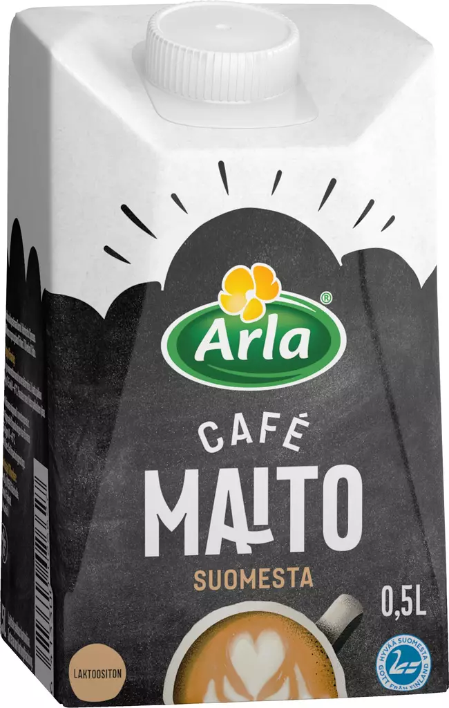 Arla Cafe Maito 0,5L laktoositon UHT - Erikoismaidot - 6413300026627 - 1