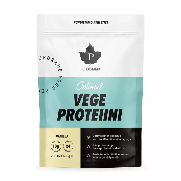 Athletics Optimal Vege proteiini Vanilja - Urheiluravinteet ja -valmisteet - 6430039223127 - 1