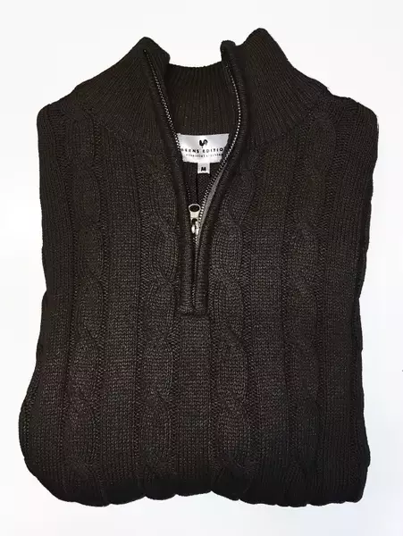 Berns puuvillaneule musta M - Miesten paidat ja puserot - 7330564133177 - 1