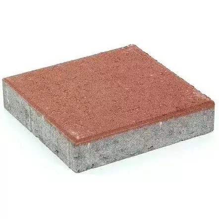 Betonilaatta Rudus 298x298x50mm punainen - Pihakivet ja laatat - 6438256030757 - 1