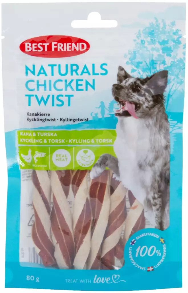 BF Naturals kanakierre 80g - Koiran herkut - 5700551172557 - 1