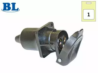 BL pistorasia 3-napainen suojakannella - Liittimet ja liitinlajitelmat - 6419943235877 - 1