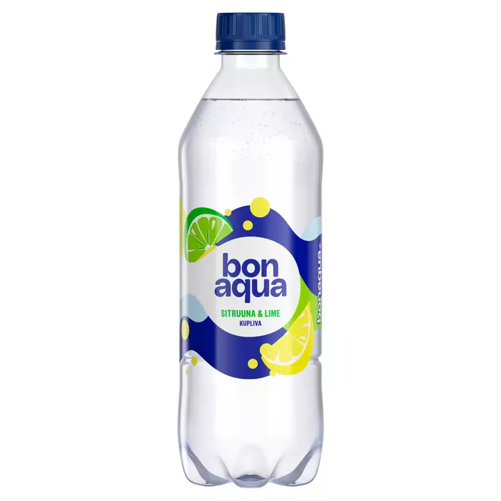 Bonaqua Sitruuna-Lime 0,5l - Lähdevedet ja kivennäisvedet - 6415600546157 - 1